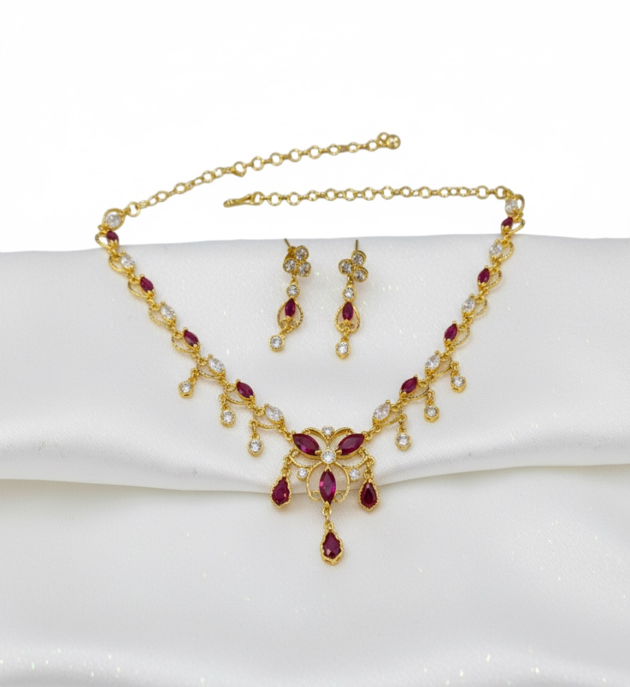 Assamese jewellery(Ruby pink)