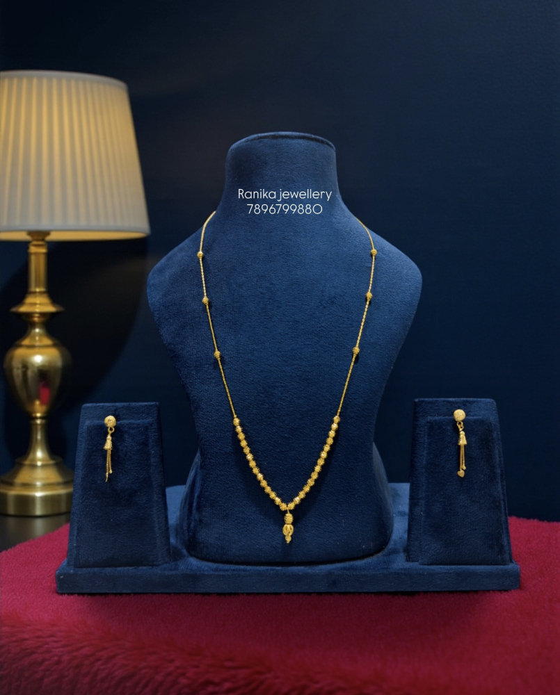 Chain with earrings (24 inch)