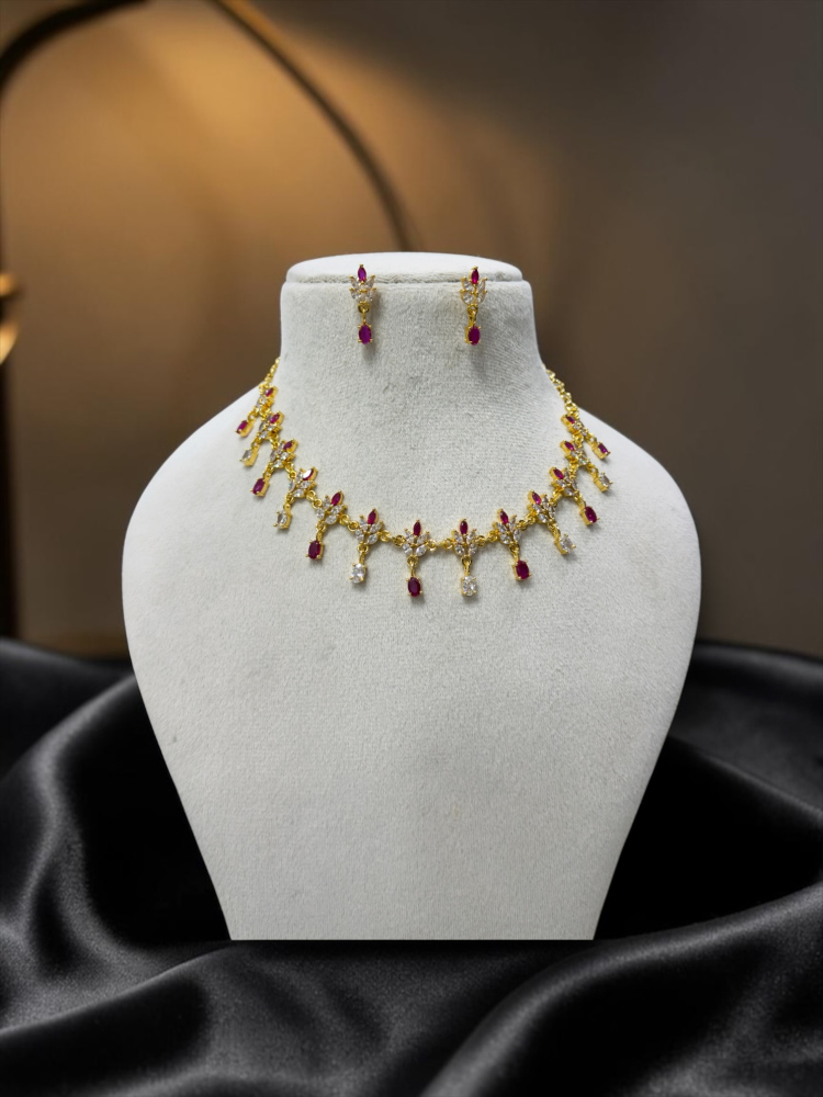Assamese jewellery (Pink and White)