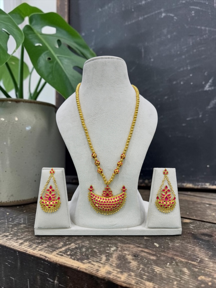 Assamese Jewellery(Pink)
